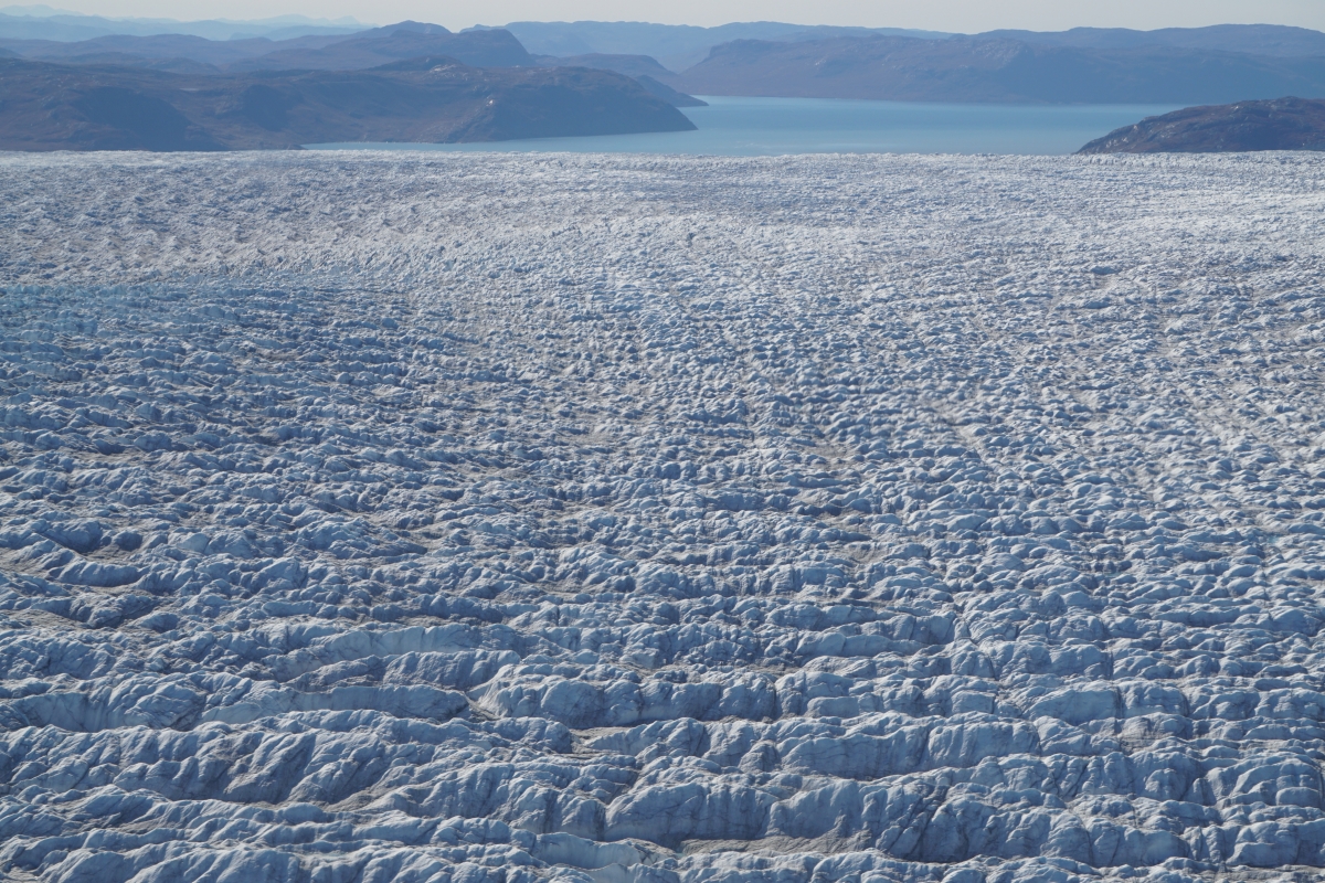 A tiny area of the vast Greenland Ice Sheet