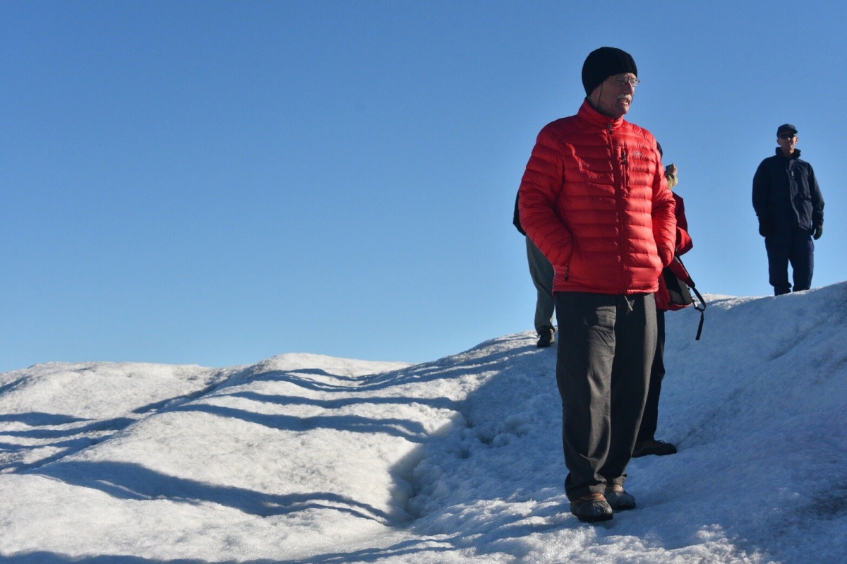 Senator Angus King and ADM Paul Zukunft on Jacobshavn Glacier