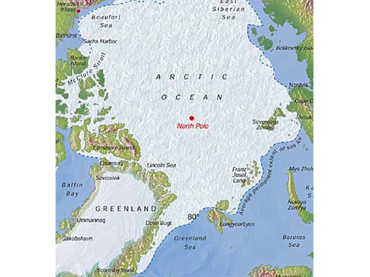 Frozen Arctic Ocean