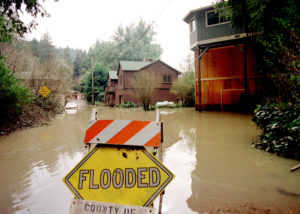 California, 3/98: El Nino storms flood the Russian River. Photo by DAVE GATLEY/FEMA News Photo Mandatory credit (no charge for image use)