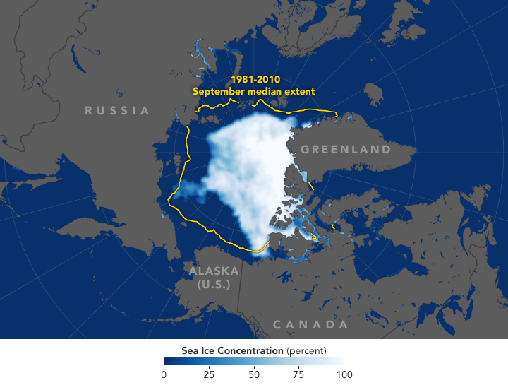 Arctic Sea Ice Reaches 2018 Minimum - EarthSky - John Englander - Sea ...