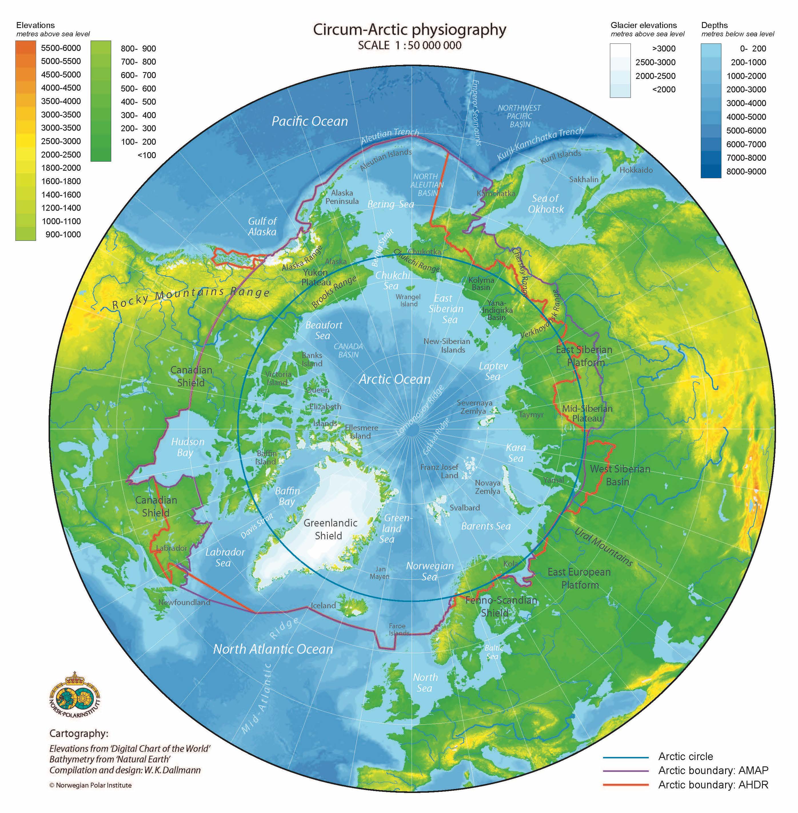 World Map Arctic L Oc an Arctique Carte SLYI