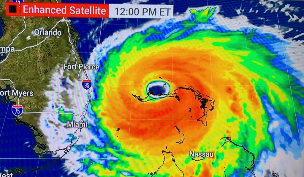 Hurricane Dorian Enhanced Satellite Image