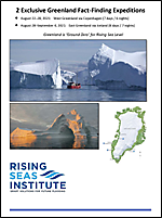 Brochure with details on the Greenland, 2021, Fact Finding Expeditions